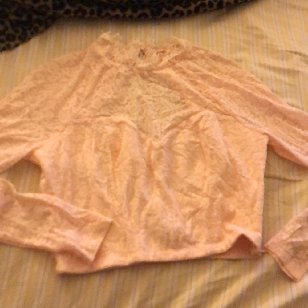 Bebé lace top open back size large new